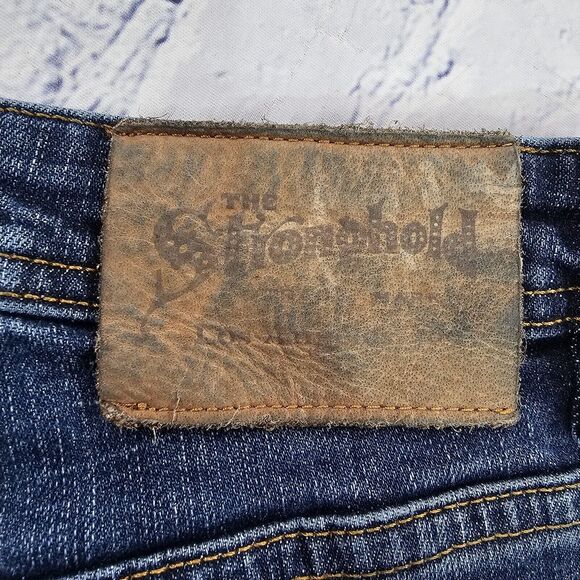 The Stronghold MENS SZ 30X32 Selvedge Jeans Denim Relaxed Tapered Button Fly Fit - Picture 9 of 16